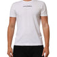 White Logo Print Cotton Crew Neck Men T-shirt
