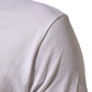 White Logo Print Cotton Crew Neck T-shirt