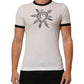 White Sacred Heart Cotton Crew Neck T-shirt