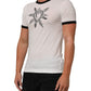 White Sacred Heart Cotton Crew Neck T-shirt