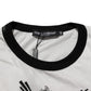 White Sacred Heart Cotton Crew Neck T-shirt