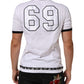 White Cotton Crown King Embroidery T-shirt