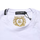 White Cotton Goodluck 2023 Crew Neck T-shirt