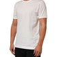 White Cotton Goodluck 2020 Crew Neck T-shirt
