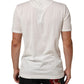 White Cotton Goodluck 2020 Crew Neck T-shirt
