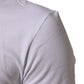 White Cotton Logo Print Crew Neck Men T-shirt