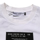 White Cotton Logo Print Crew Neck Men T-shirt