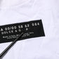 White Cotton Logo Print Crew Neck Men T-shirt