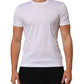 White Cotton Crew Neck Underwear Tee T-shirt