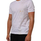 White Cotton Crew Neck Underwear Tee T-shirt