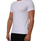 White Cotton Round Neck Underwear T-shirt