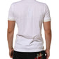 White Cotton Pocket Crew Neck Men Tee T-shirt