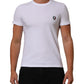 White Cotton DG Italia Round Neck Men T-shirt