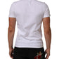 White Cotton DG Italia Round Neck Men T-shirt