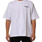 White Cotton Logo Print Crew Neck T-shirt