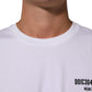 White Cotton Logo Print Crew Neck T-shirt