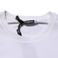 White Cotton Logo Print Crew Neck T-shirt