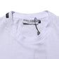 White Cotton Logo Print Crew Neck T-shirt