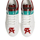 Multicolor Leather Logo Low Top Sneakers Shoes