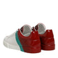 Multicolor Leather Logo Low Top Sneakers Shoes