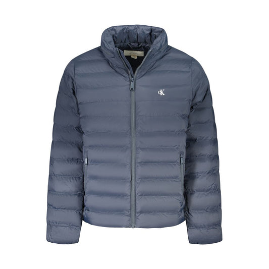 Blue Polyamide Jackets & Coat