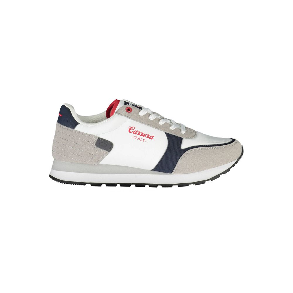 White Polyester Sneaker