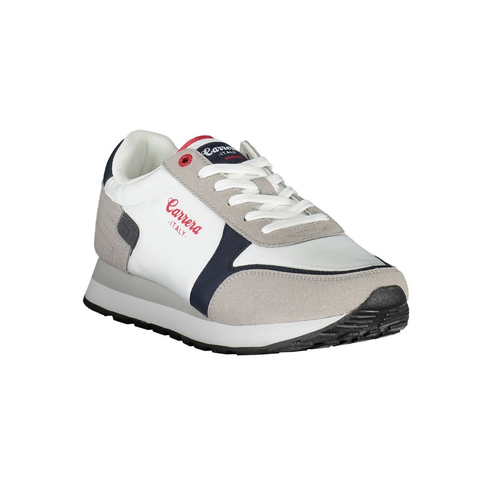 White Polyester Sneaker