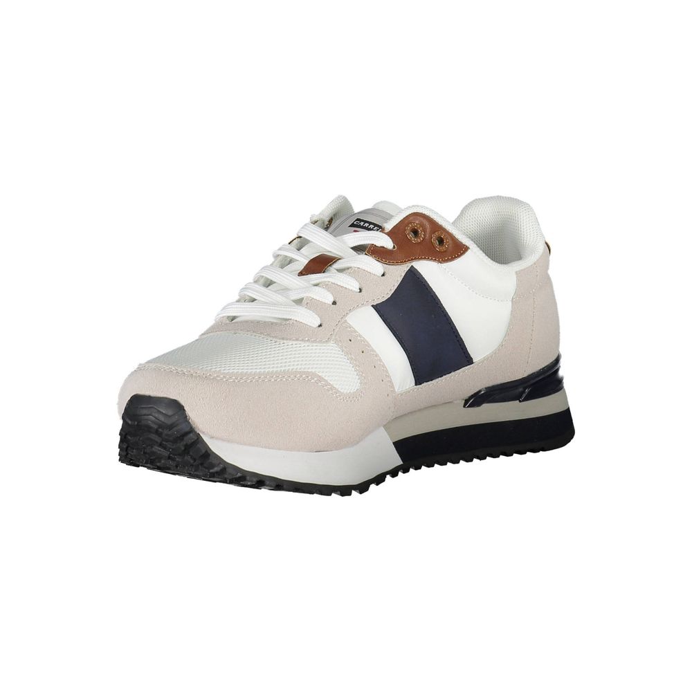 White Polyester Sneaker