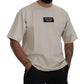 Ivory Cotton Ivory Printed Crewneck