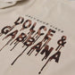Ivory Cotton Ivory Printed Crewneck