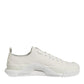 White Cotton NS1 Low Top Sneaker Shoes