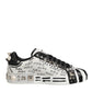 Black White Studded Low Top Sneakers Shoes