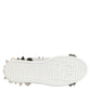 Black White Studded Low Top Sneakers Shoes