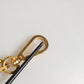Black Leather Pearl Chain Bag Accessory Shoulder Strap