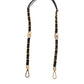 Black Leather Gold Chain Bag Accessory Shoulder Strap