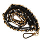Black Leather Gold Chain Bag Accessory Shoulder Strap