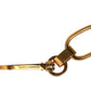 Black Leather Gold Chain Bag Accessory Shoulder Strap