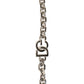 Black Leather Pearl Chain Bag Accessory Shoulder Strap