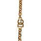 Black Leather Gold Chain Bag Accessory Shoulder Strap