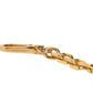 Black Leather Gold Chain Bag Accessory Shoulder Strap