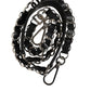 Black Leather Silver Chain Bag Accessory Shoulder Strap