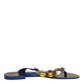 Blue Crystals Flats Sandals Beachwear Shoes