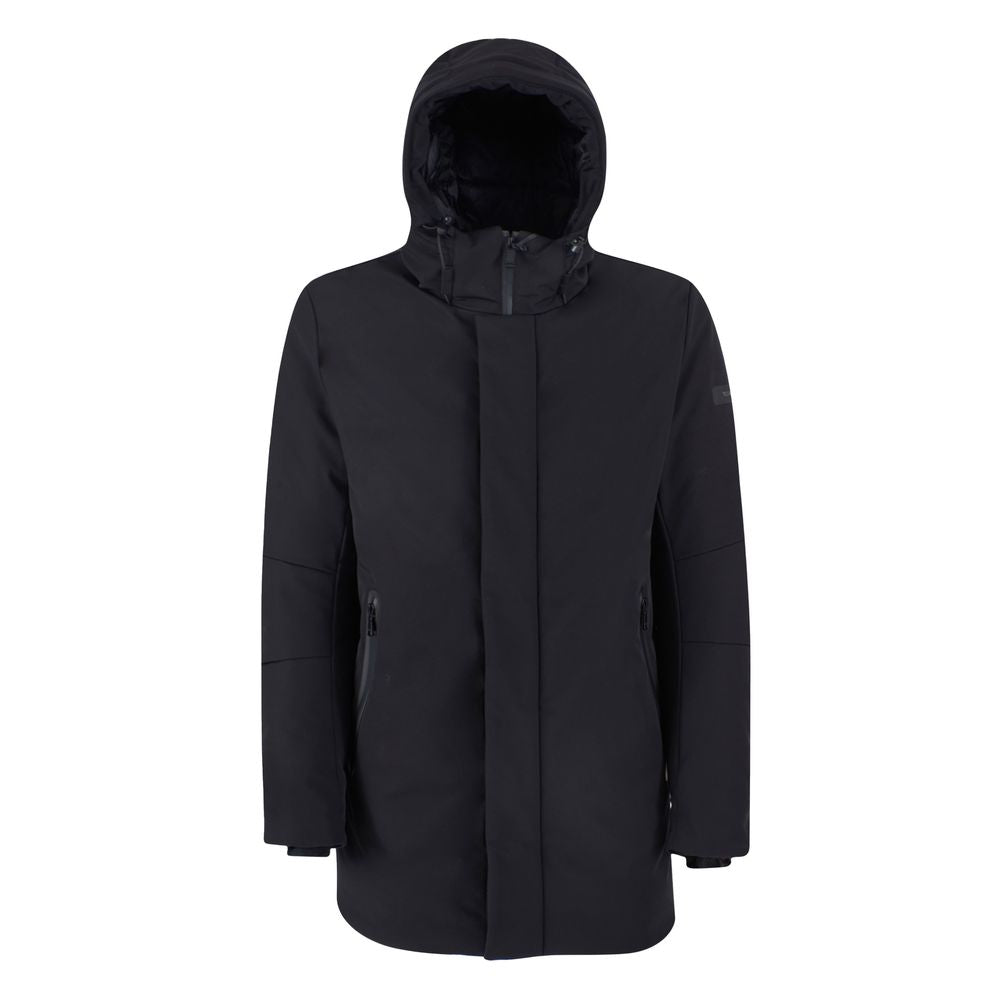 Black Nylon Jackets & Coat
