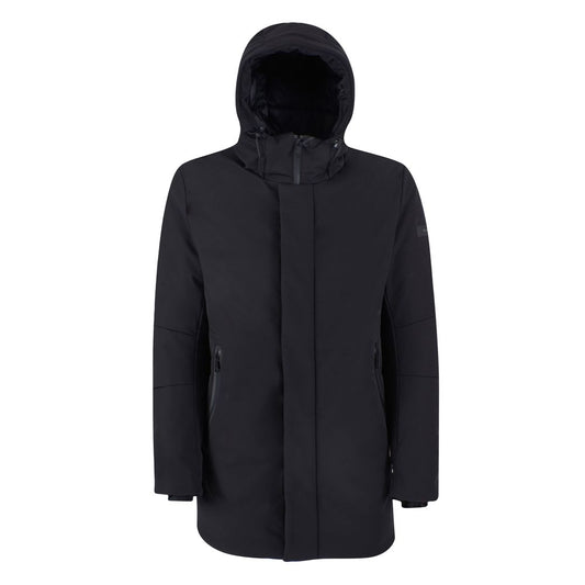 Black Nylon Jackets & Coat