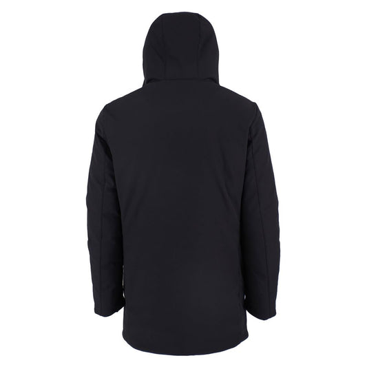 Black Nylon Jackets & Coat