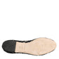 Black Taormina Lace Slip On Flats Shoes