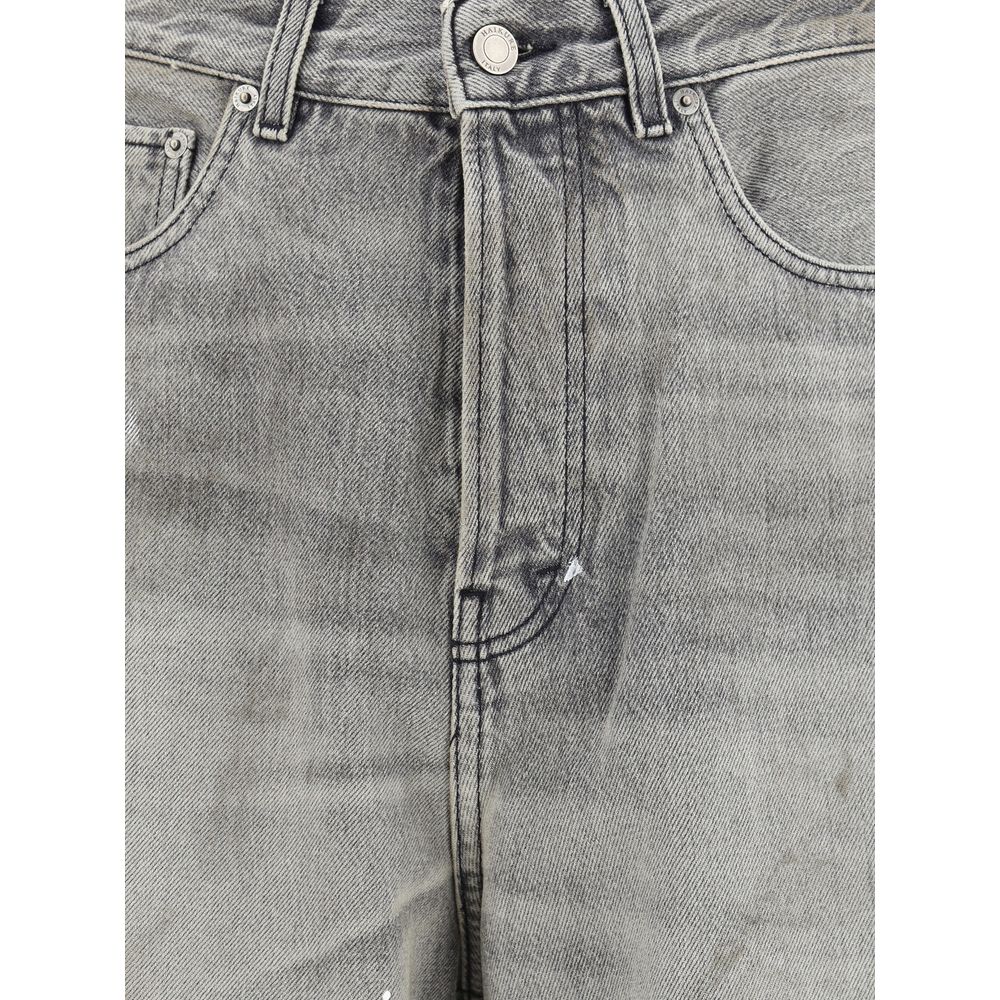 Grey straight-leg Jeans