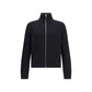 Zipped Cotton Cardigan