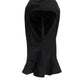 Black Nylon Elastane Balaclava Hood Face Cover Hat