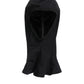 Black Nylon Elastane Balaclava Hood Face Cover Hat